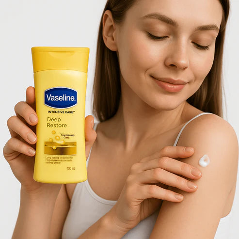 Vaseline – Intensive Care Deep Restore Lotion | Long-Lasting Moisture & Skin Repair for Dry Skin