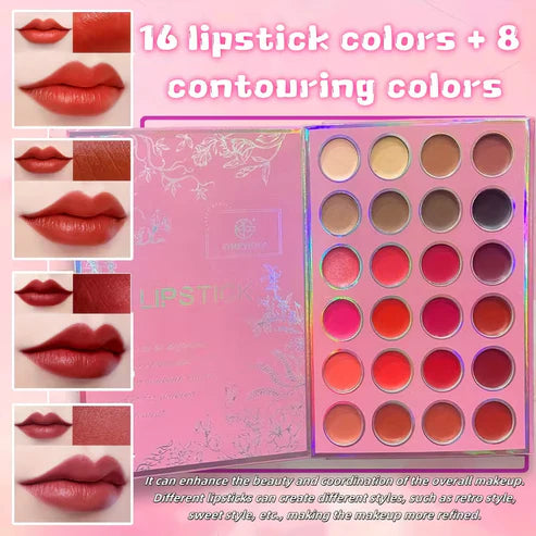 ONEYIOO 5-in-1 Complete Makeup Palette – Blush, Contour, Highlighter, Eyeshadow & Glow Kit