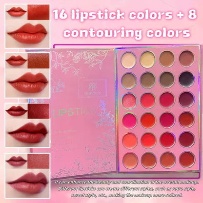 ONEYIOO 5-in-1 Complete Makeup Palette – Blush, Contour, Highlighter, Eyeshadow & Glow Kit