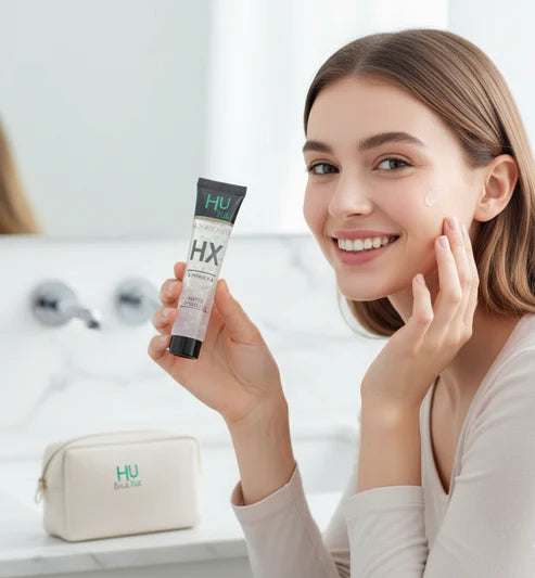 HuxiaBeauty – Matte Poreless Tea Primer | Oil-Control, Smooth Blur & Longwear Base