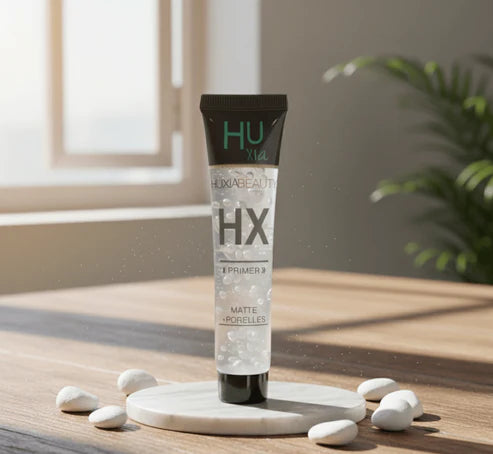 HuxiaBeauty – Matte Poreless Tea Primer | Oil-Control, Smooth Blur & Longwear Base