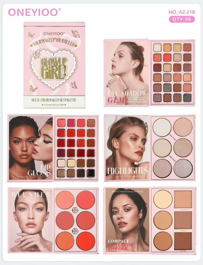 ONEYIOO 5-in-1 Multi-Color Makeup Palette – Blush, Contour, Highlighter & Eyeshadow All-in-One