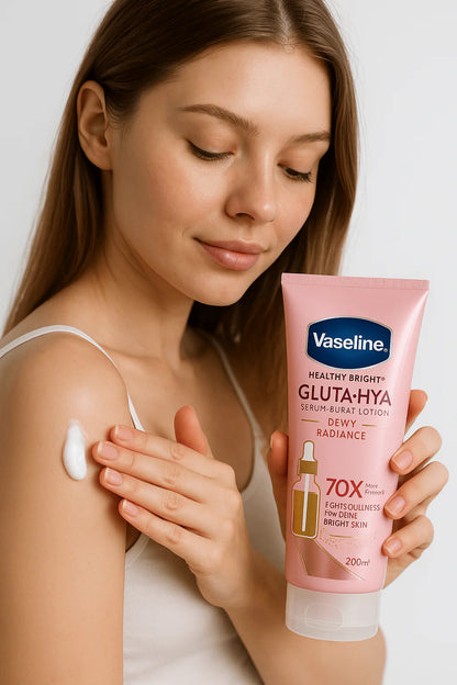 Vaseline – Healthy Bright Gluta-Hya Serum Burst Lotion | Deep Brightening, Spot Fade & 10X Glow Hydration