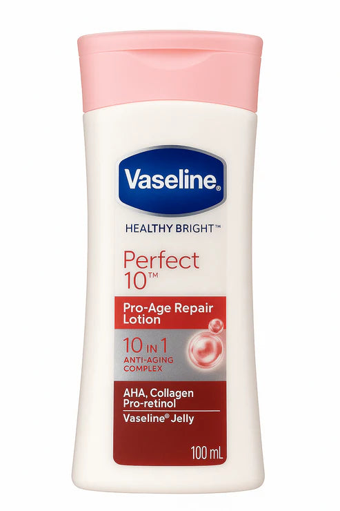 Vaseline – Healthy Bright Perfect 10 Pro-Age Repair Lotion | Anti-Aging, Firming & Skin Brightening